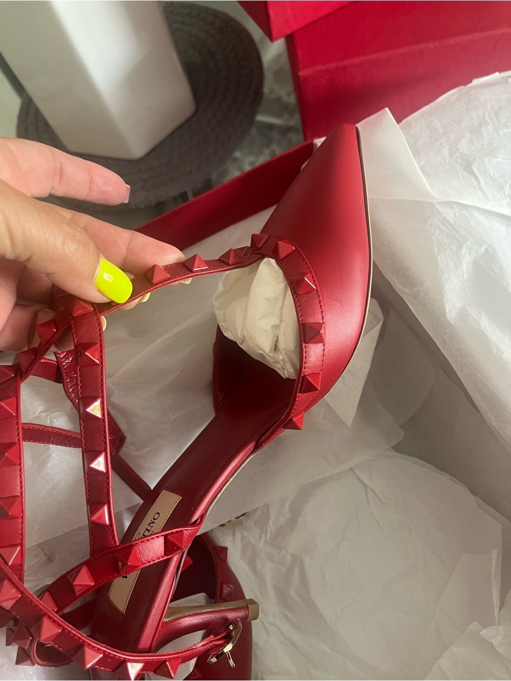 Valentino Garavani with Bold Red Designer box